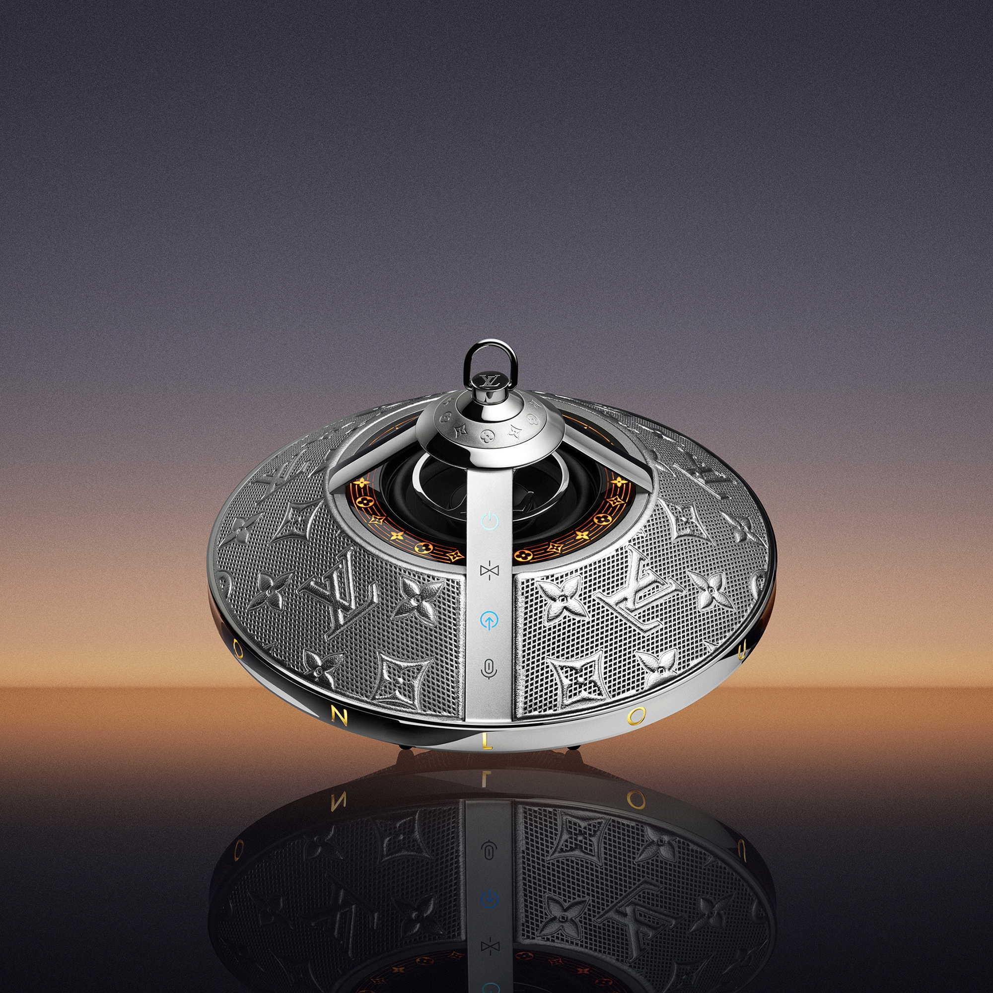 Louis Vuitton Horizon Light Up Speaker Silver - High-Tech Objects